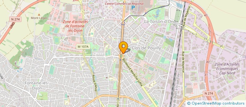 localisation de l'entreprise MT FORMATION à DIJON