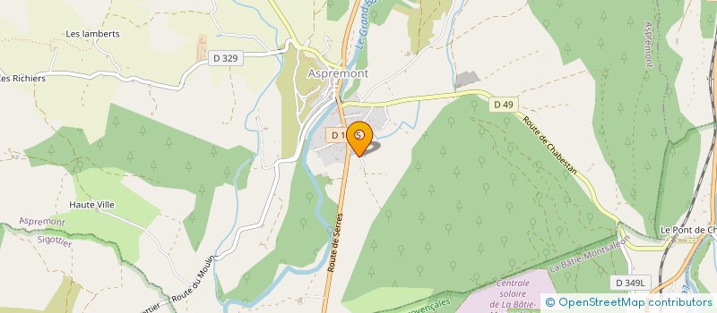 localisation de l'entreprise MT FOURRAGE  ASPREMONT