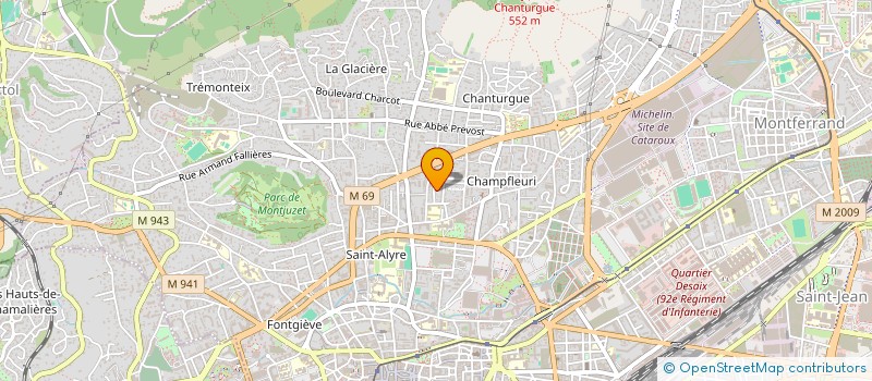 localisation de l'entreprise MT&H  CLERMONT-FERRAND
