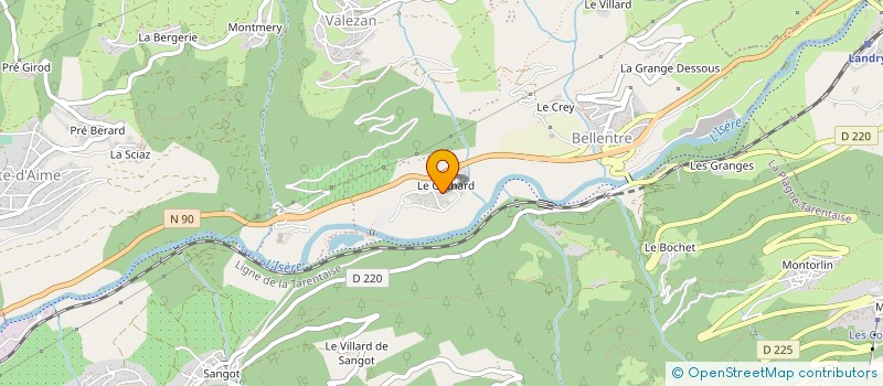 localisation de l'entreprise MT HAUTEUR ET FACADES à LA PLAGNE TARENTAISE