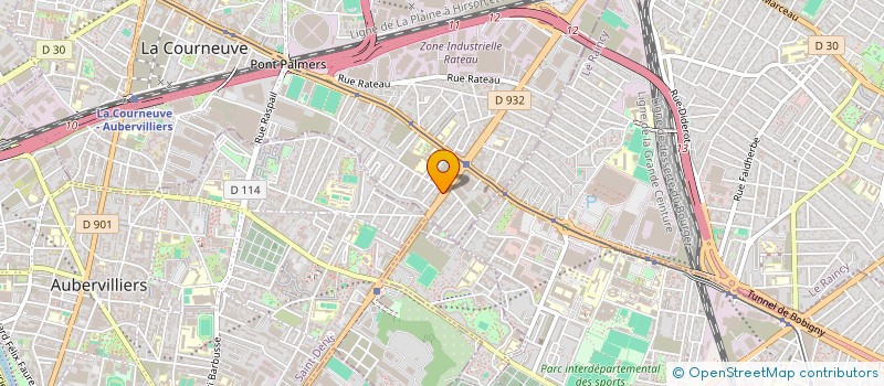 localisation de l'entreprise MT IDF à LA COURNEUVE