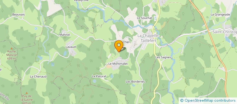 localisation de l'entreprise MT IMMOBILIER à LA CHAPELLE-TAILLEFERT