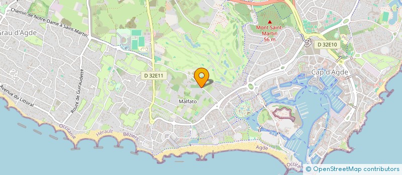 localisation de l'entreprise MT INVEST  AGDE