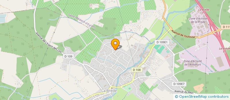 localisation de l'entreprise MT PATRIMOINE  LA BREDE