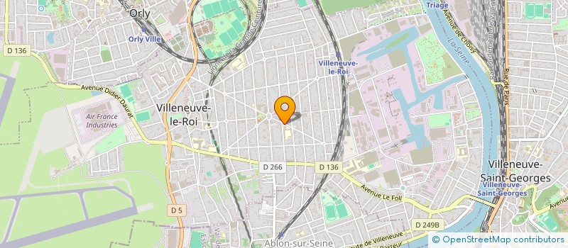 localisation de l'entreprise MT PEINTURE à VILLENEUVE-LE-ROI