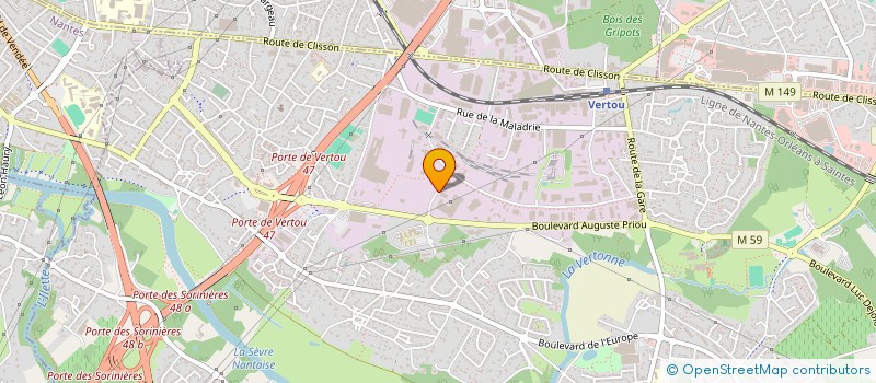 localisation de l'entreprise MT PLASTURGIE à VERTOU