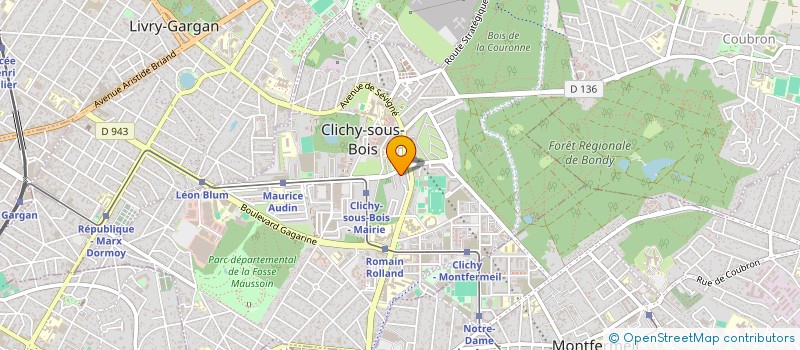 localisation de l'entreprise MT.PRESTIGE.DRIVER à CLICHY-SOUS-BOIS