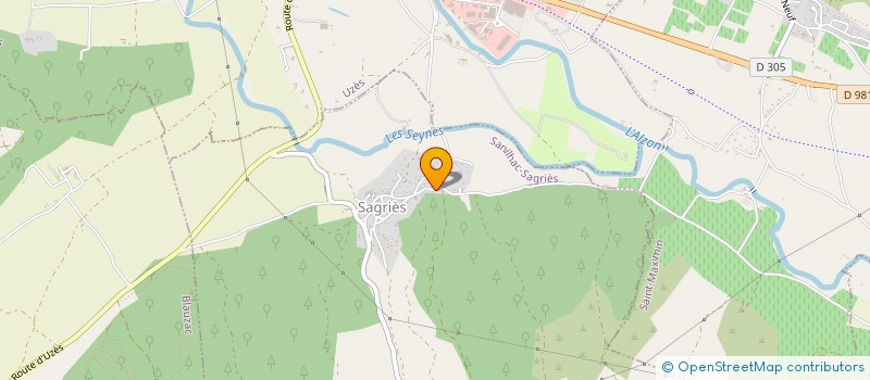 localisation de l'entreprise MT RACING  SANILHAC-SAGRIES