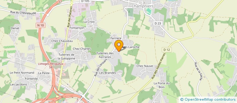 localisation de l'entreprise MT RENOV à CHAMPNIERS