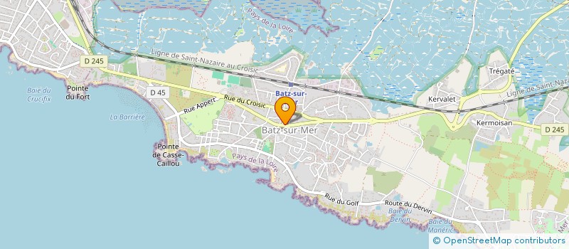 localisation de l'entreprise MT RESTO à BATZ-SUR-MER