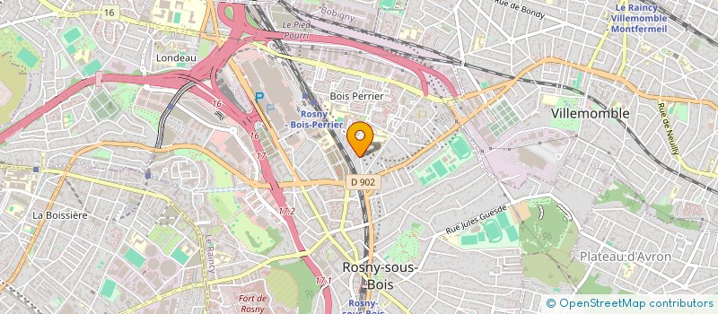 localisation de l'entreprise MT SECURITE à ROSNY-SOUS-BOIS
