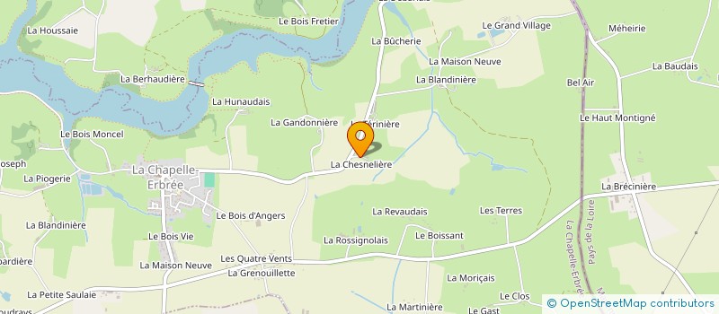 localisation de l'entreprise MT SERVICES  LA CHAPELLE-ERBREE