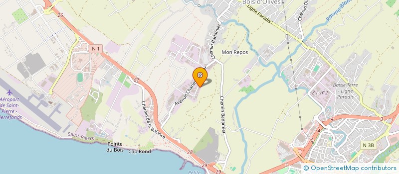 localisation de l'entreprise MT2 INVESTISSEMENT à SAINT-PIERRE