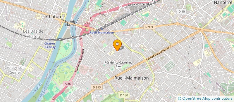 localisation de l'entreprise MT2C INVEST à RUEIL-MALMAISON
