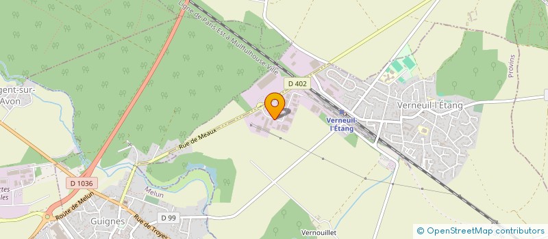 localisation de l'entreprise MT2P à VERNEUIL-L'ETANG