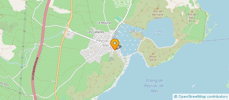 localisation de l'entreprise MT3C - MADELEINE TORRELL CONSEIL COMMUNICATION & CONCERTATION  PEYRIAC-DE-MER