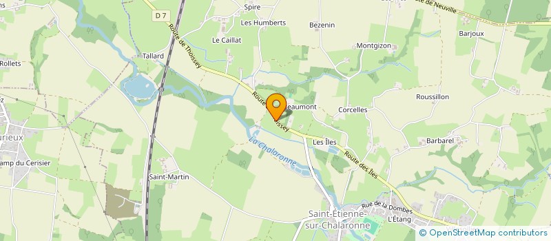 localisation de l'entreprise MT3O  SAINT-ETIENNE-SUR-CHALARONNE