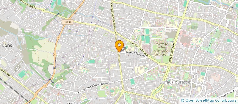 localisation de l'entreprise MT64 à PAU