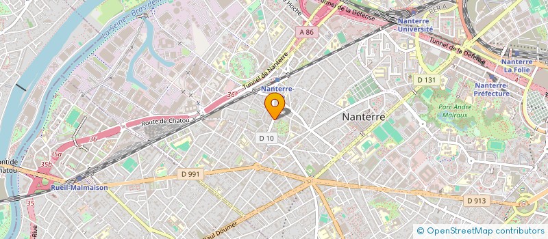 localisation de l'entreprise MT92  NANTERRE