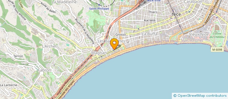 localisation de l'entreprise MTA BOULANGERIE à NICE
