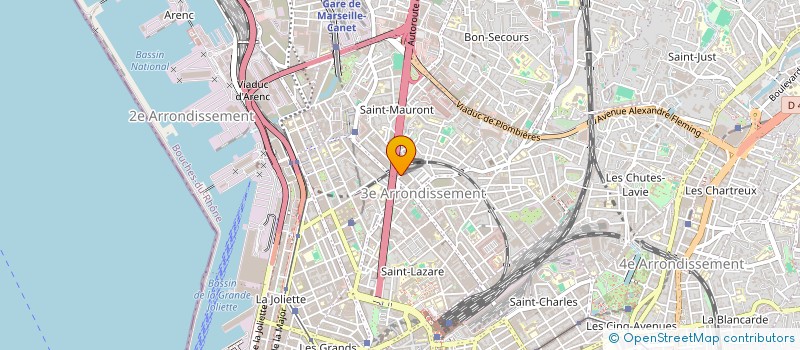 localisation de l'entreprise MTA CARROSSERIE  MARSEILLE