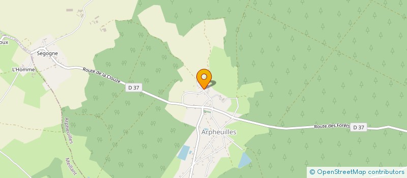 localisation de l'entreprise MTA SARL à ARPHEUILLES