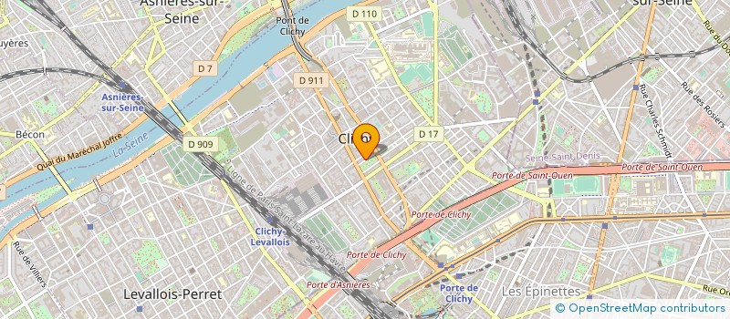localisation de l'entreprise MTB 111 à CLICHY
