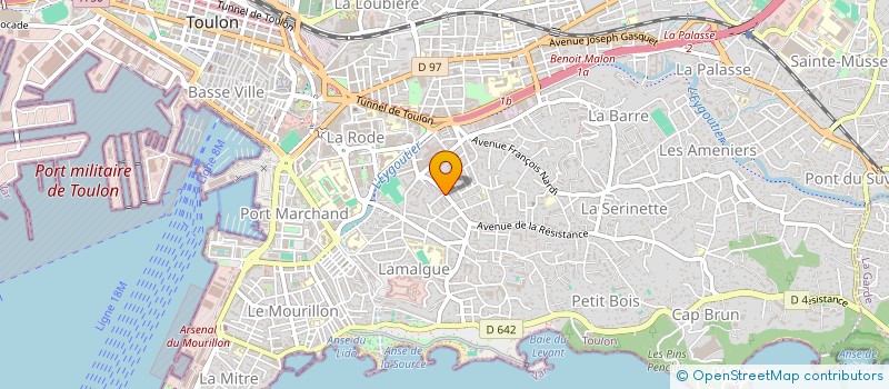 localisation de l'entreprise MTB  TOULON