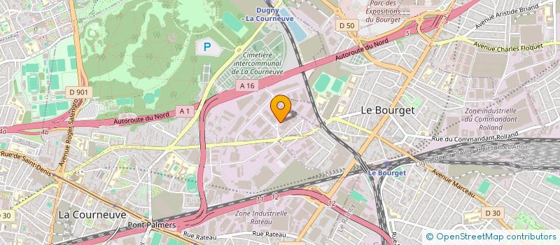 localisation de l'entreprise MTB à LA COURNEUVE