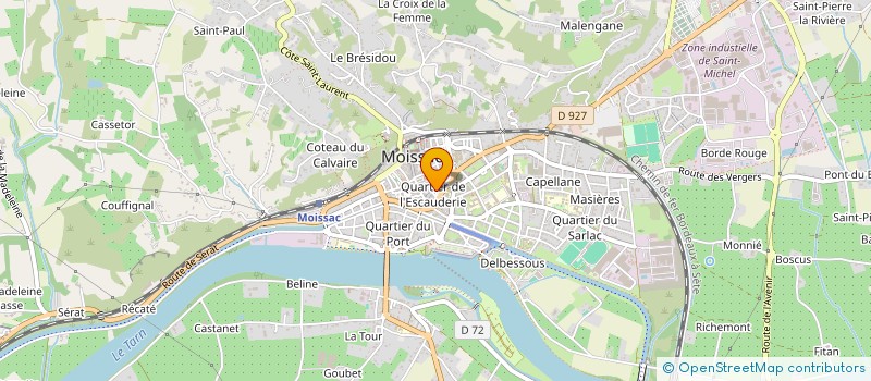 localisation de l'entreprise MTB  MOISSAC