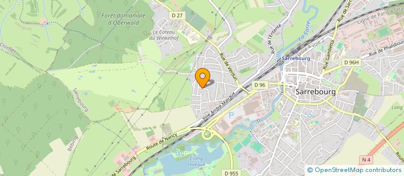 localisation de l'entreprise MTB ASSOCIES à SARREBOURG