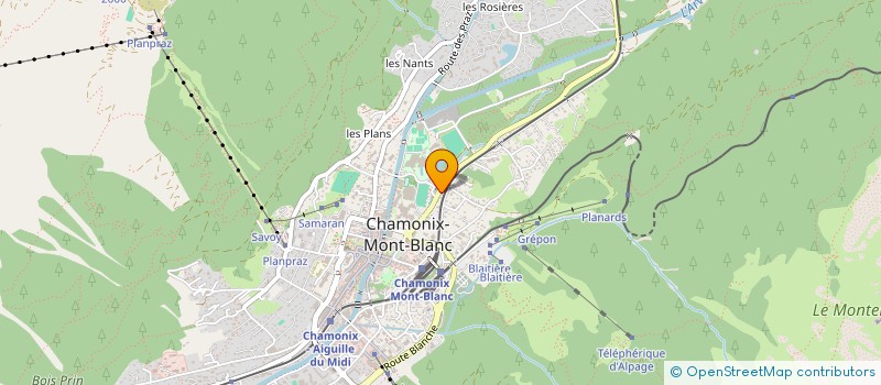 localisation de l'entreprise MTB EVENTS  CHAMONIX-MONT-BLANC