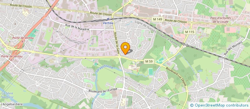 localisation de l'entreprise MTB HOLDING à VERTOU