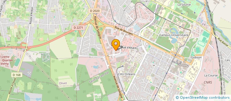 localisation de l'entreprise MTBK 45  OLIVET