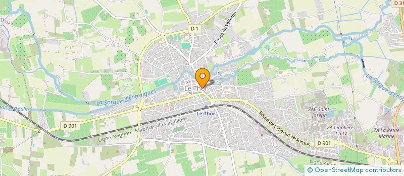 localisation de l'entreprise MTC à LE THOR