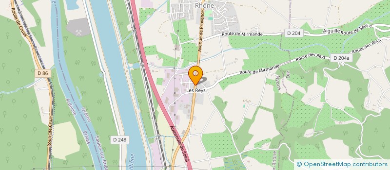 localisation de l'entreprise MTC à SAULCE-SUR-RHONE