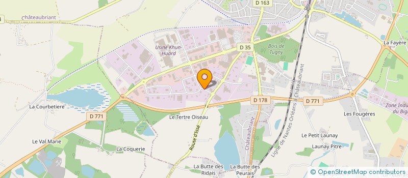 localisation de l'entreprise MTC à CHATEAUBRIANT