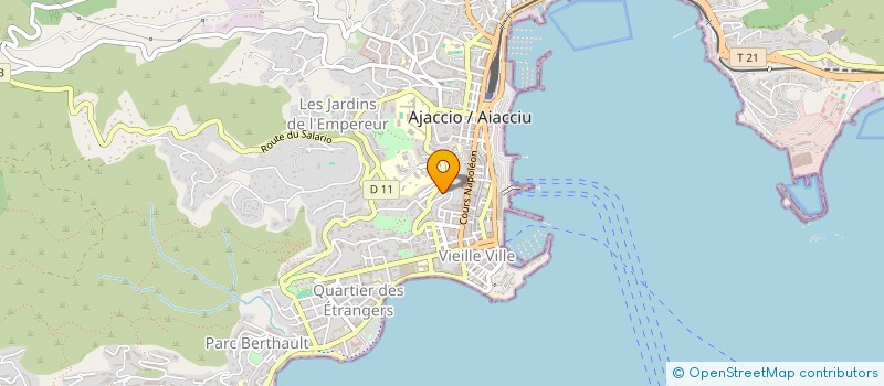 localisation de l'entreprise MTC  AJACCIO