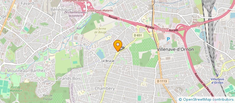 localisation de l'entreprise MTC AMBULANCES à VILLENAVE-D'ORNON