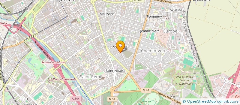 localisation de l'entreprise MTC CONSTRUCTION à REIMS
