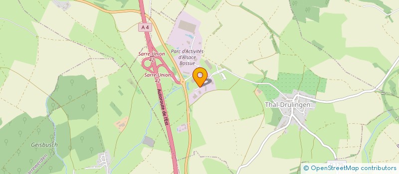 localisation de l'entreprise MTC DUJARDIN SERVICES  THAL-DRULINGEN