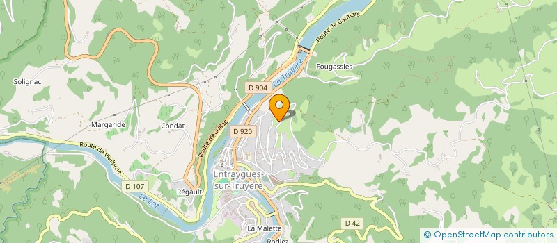 localisation de l'entreprise MTC-MG  ENTRAYGUES-SUR-TRUYERE