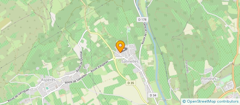 localisation de l'entreprise MTC TERRASSEMENT  SALINELLES