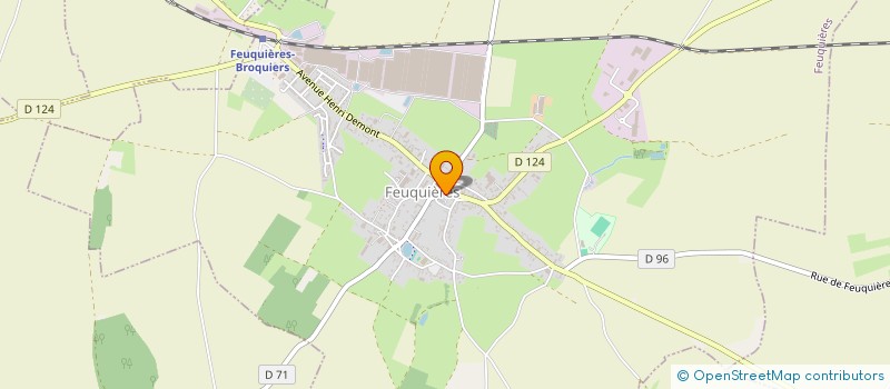 localisation de l'entreprise MTC TRANSPORTS à FEUQUIERES