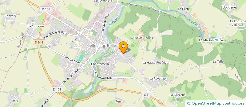 localisation de l'entreprise MTCABINET  CELLES-SUR-BELLE