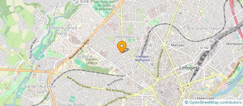 localisation de l'entreprise MTCB à LIMOGES