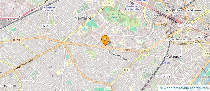 localisation de l'entreprise MTCE  NANTERRE