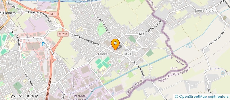 localisation de l'entreprise MTCS  LEERS