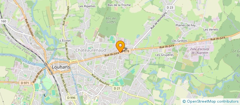 localisation de l'entreprise MTD  LOUHANS