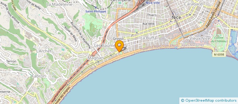 localisation de l'entreprise MTD CREDIT à NICE